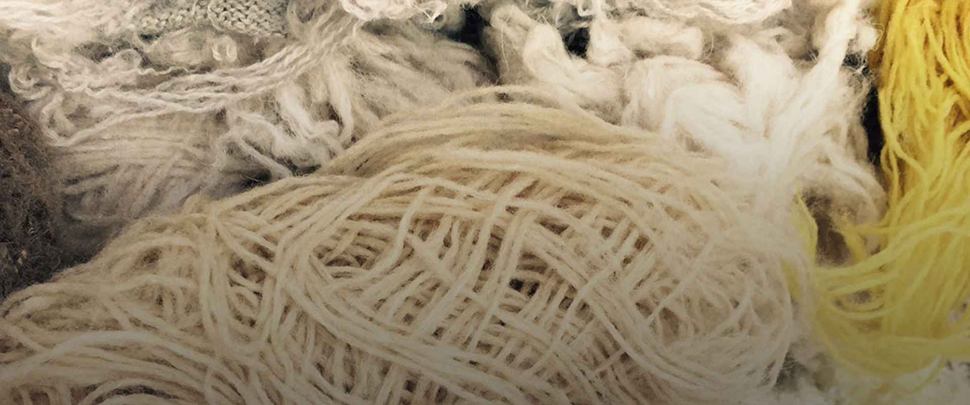 Closeup of yarn