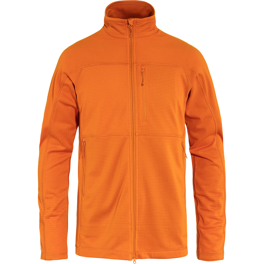 Fjällräven Abisko Lite Fleece Jacket M Men’s Trekking jackets Orange Main Front 59293
