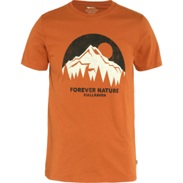 Fjällräven Nature T-shirt M Men’s T-shirts & tank tops Brown, Orange Main Front 59403